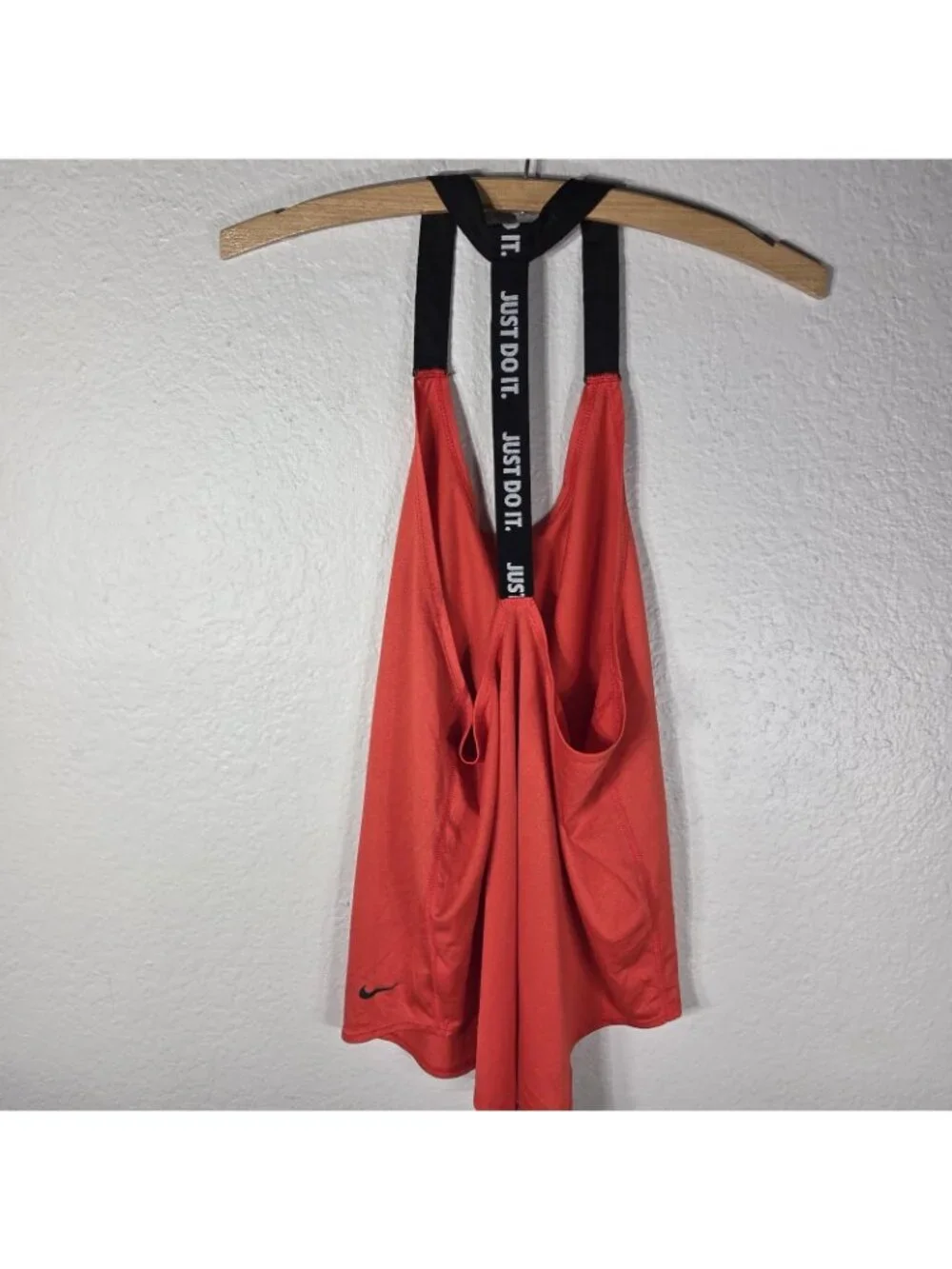Nike Red Dri Fit Elastika Losse Fit Tank Top Racerback Mesh Panels Size S Womens